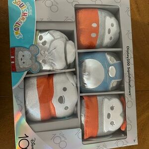 Squishmallows Disney 100th Anniversary Silver and Orange Set